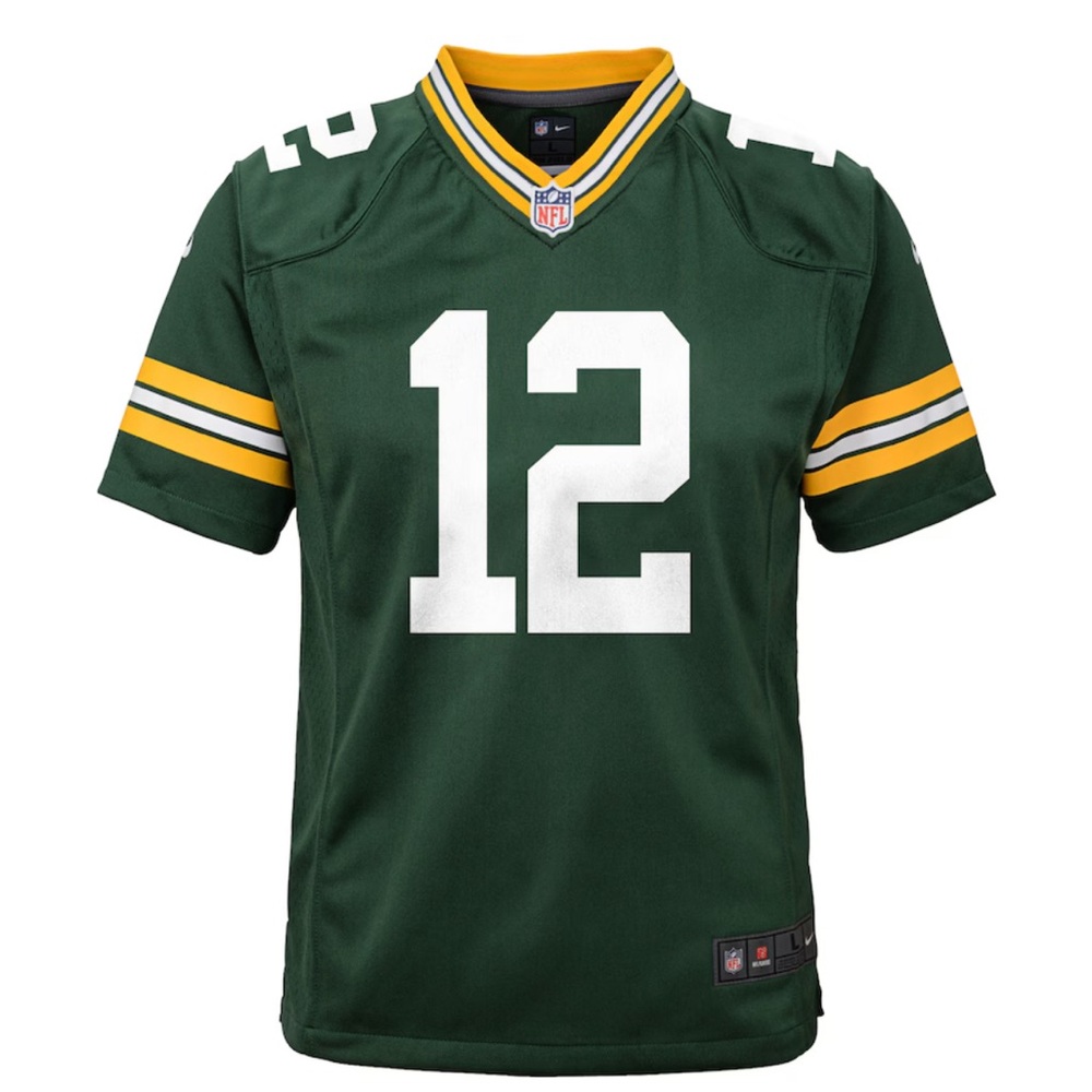 NFL - Green Bay Packers - Aaron Rodgers Nike Green Game Jersey - Picture 2 of 5